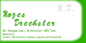 mozes drechsler business card